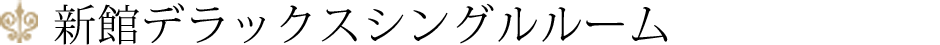 新館デラックスドシングルルーム
